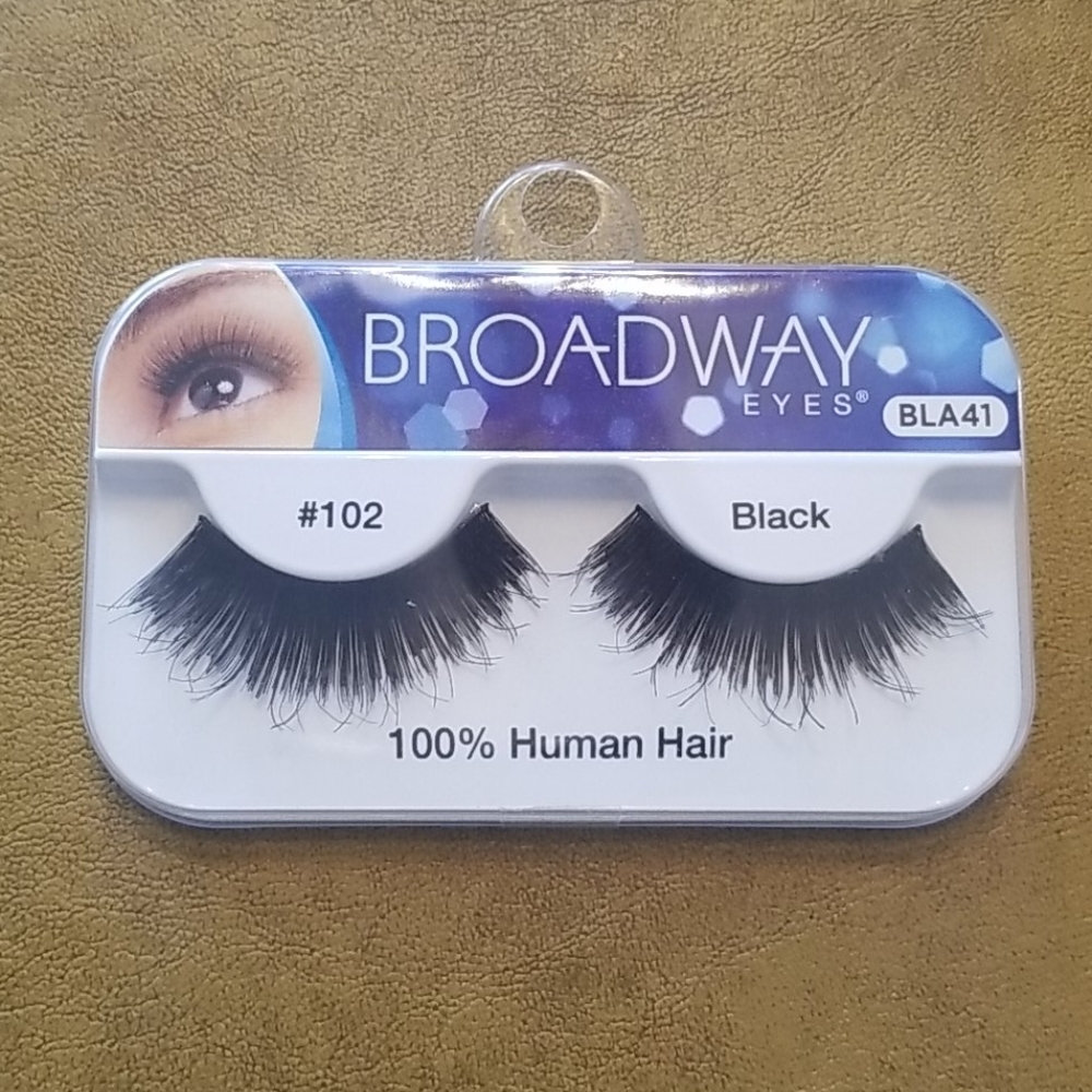 100% Human Hair Eyelashes Black Broadway